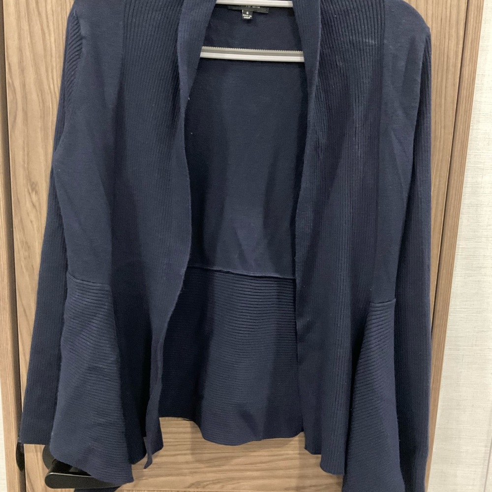 Verve Ami Women’s Blue Open Front Sweater Size Small